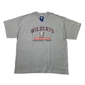 Arizona Wildcats Marching Band Shirt Adult 2XL XXL Grey Cotton Made USA Sportex